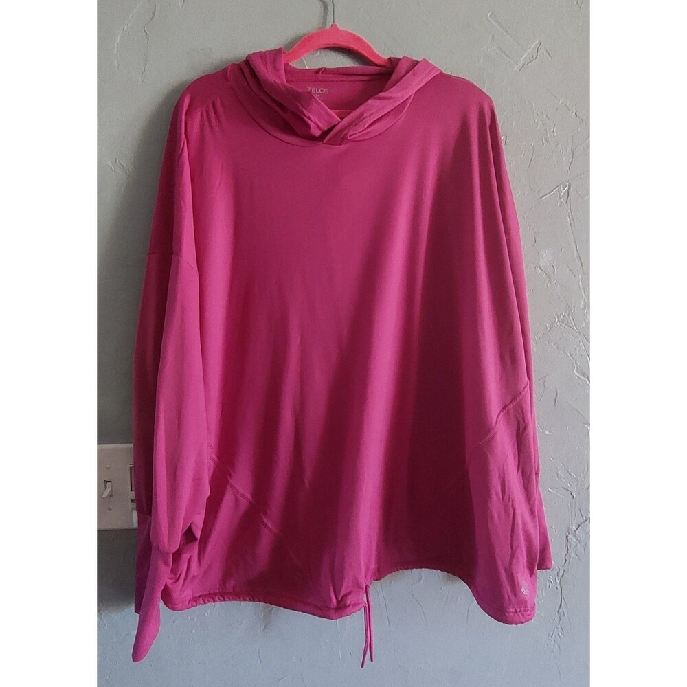 Zelos Sweater Women's Size 2X Hoodie, Polyester Spandex, 25 Inch Of Armp To Armp
